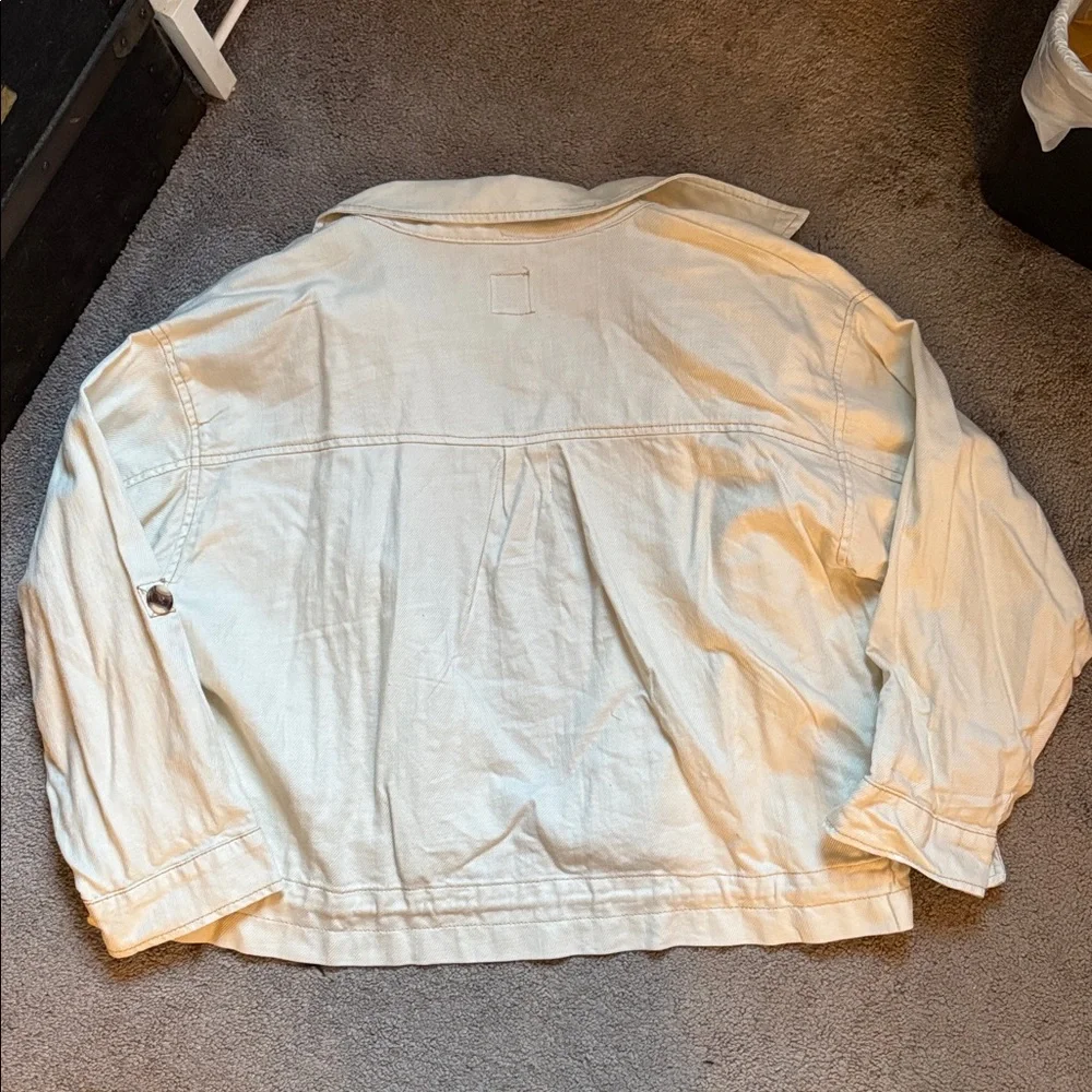 Kensie  (TJ Maxx) Cream Denim Jacket - Picture 4 of 4